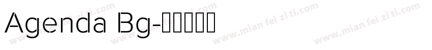 Agenda Bg字体转换